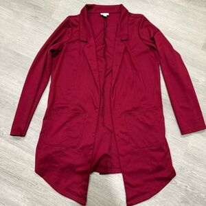LuLaRoe Burgundy Women's Blazer